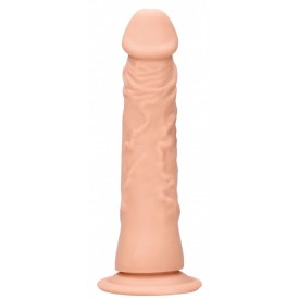 Телесная поясная насадка с трусиками Realistic Dildo - 20 см.