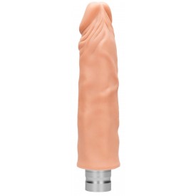 Телесный реалистичный вибратор Vibrating Dildo - 25 см.